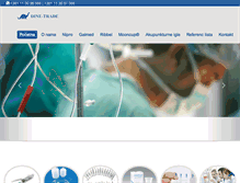 Tablet Screenshot of dine-trade.com